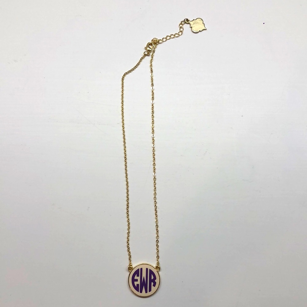 EWR Monogram necklace